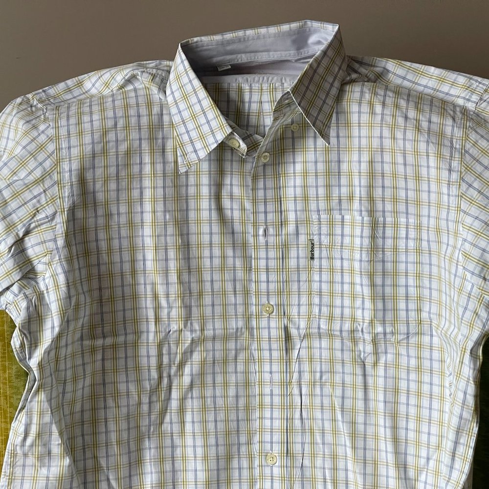 BARBOUR The Country Shirt short sleeve tattersall design EURO 2XL - Picture 4 of 6